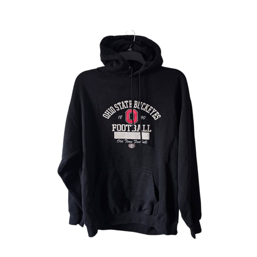 Old Time Sports Ohio State Buckeyes Football Hoodie Pullover Sweatshirt Large